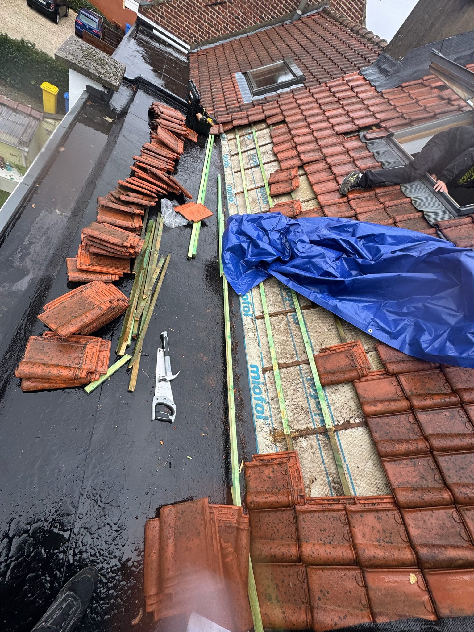 Chantier de toiture mené par Les Toituriers Belges, photo 8
